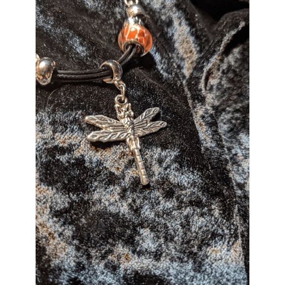 NEW CHUNS PANDORA LIKE BRACELET - DRAGONFLY & BUTTERFLY - Picture 2 of 3